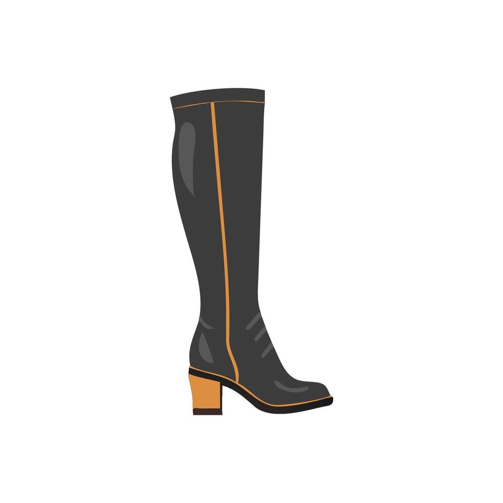 Unique KneeHigh Boots for Creative Designs vector