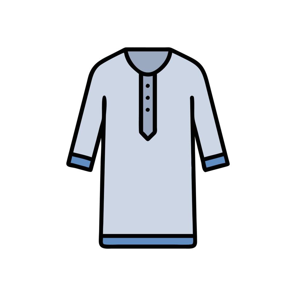 Elegant Kurta Concept for Fashion Lovers vector