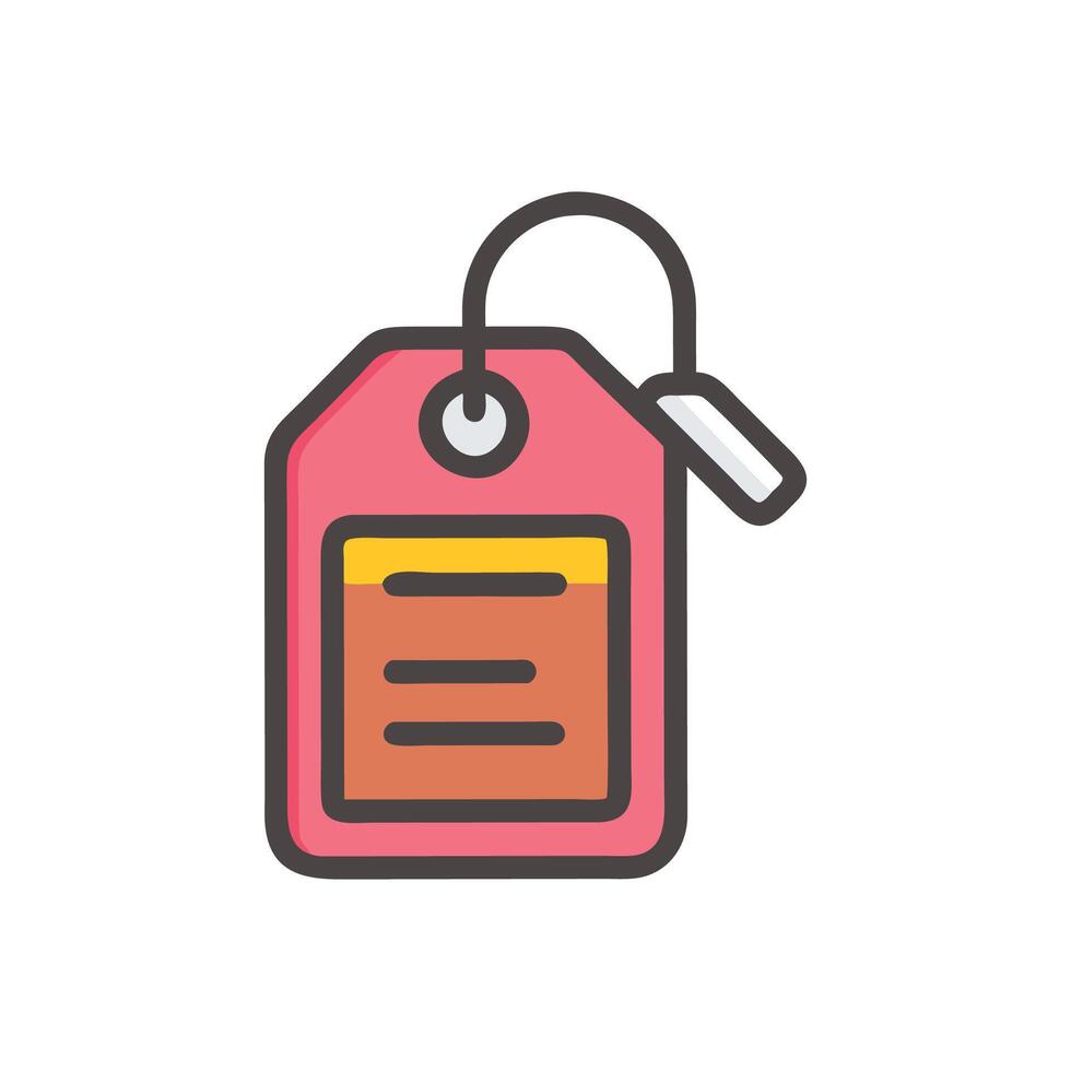 Unique Luggage Tag for Creative Designs vector