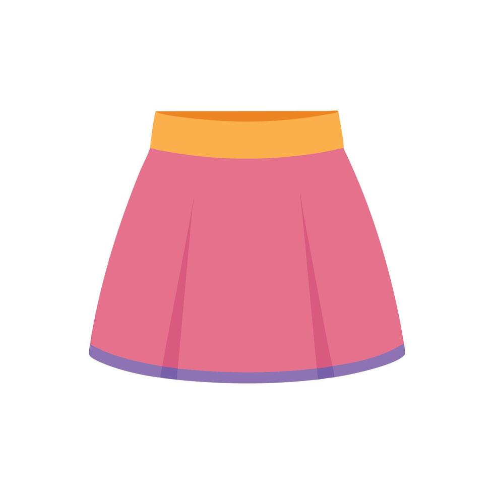 Chic Mini Skirt Design for Summer Style vector