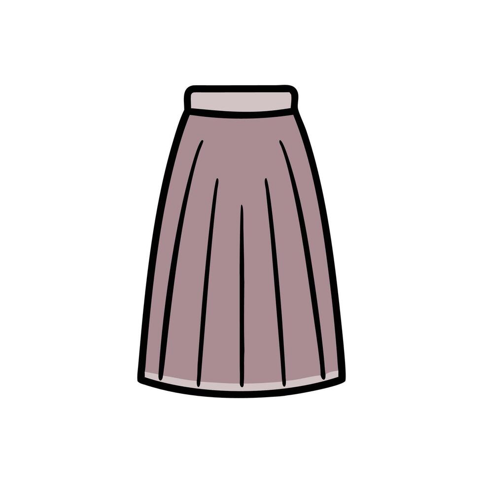 Unique Maxi Skirt for Creative Designs vector
