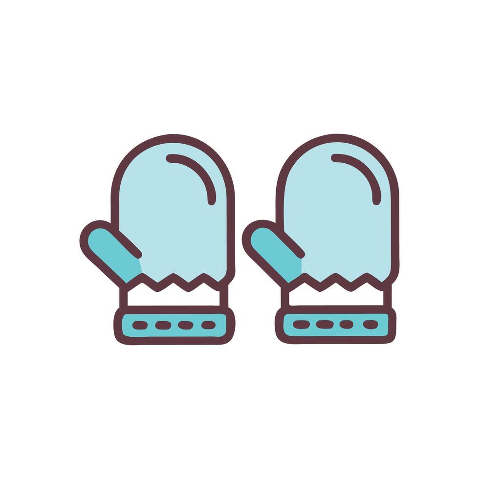 Stylish Mittens Illustration for Cold Days vector