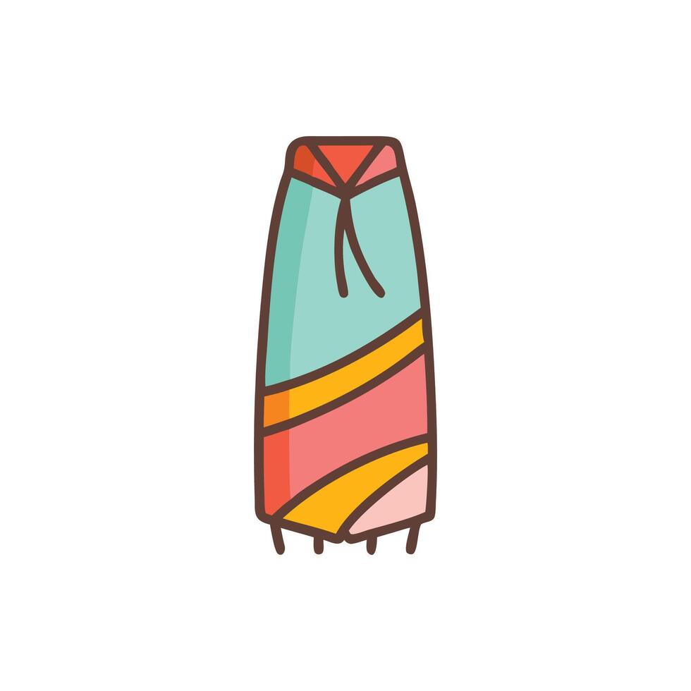 Chic Pareo Design for Beach Style vector
