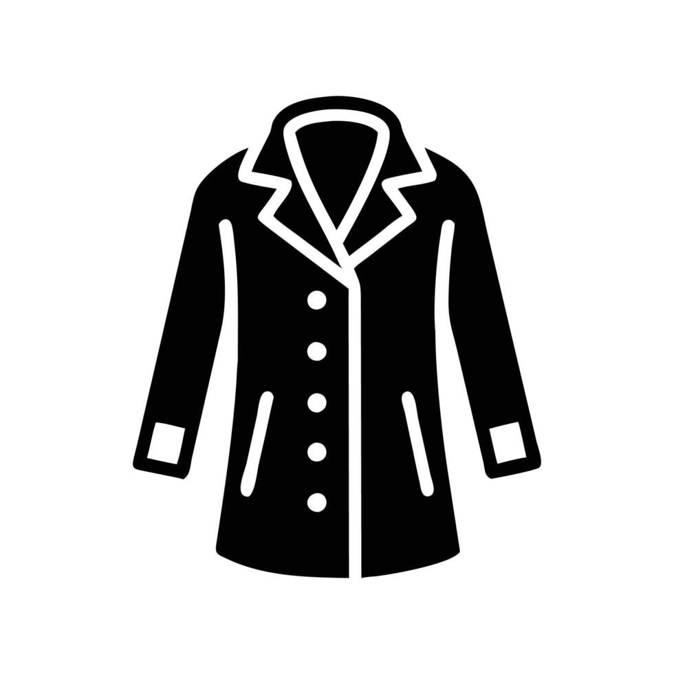 Chic Peacoat Design for Classic Style vector