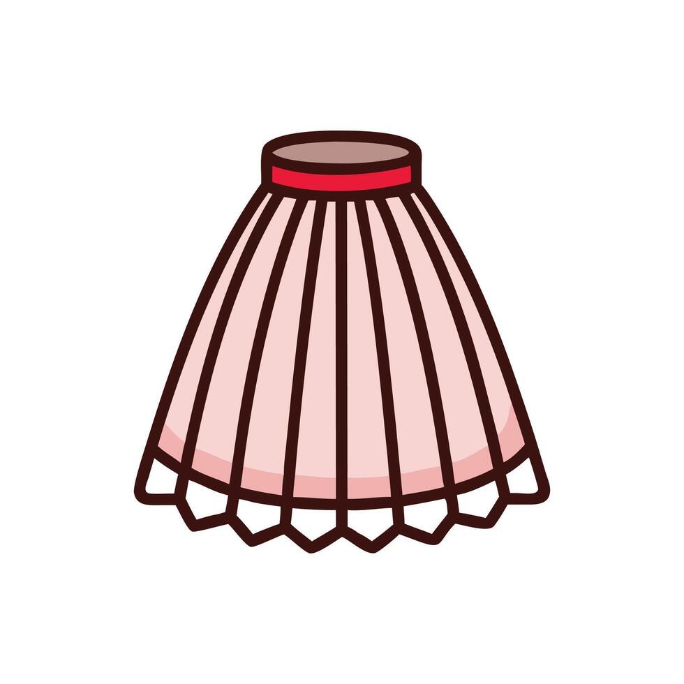 Chic Petticoat Design for Vintage Style vector