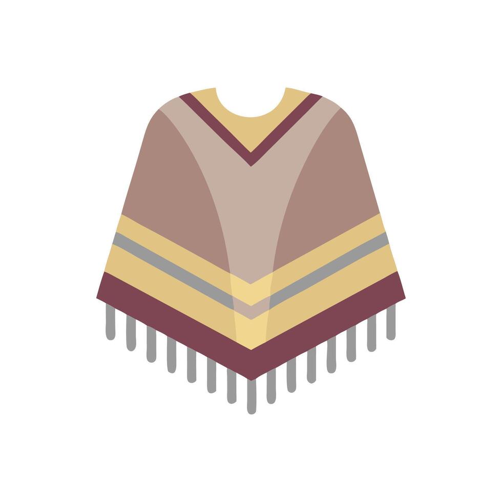 Elegant Poncho Concept for Fashion Enthusiasts vector