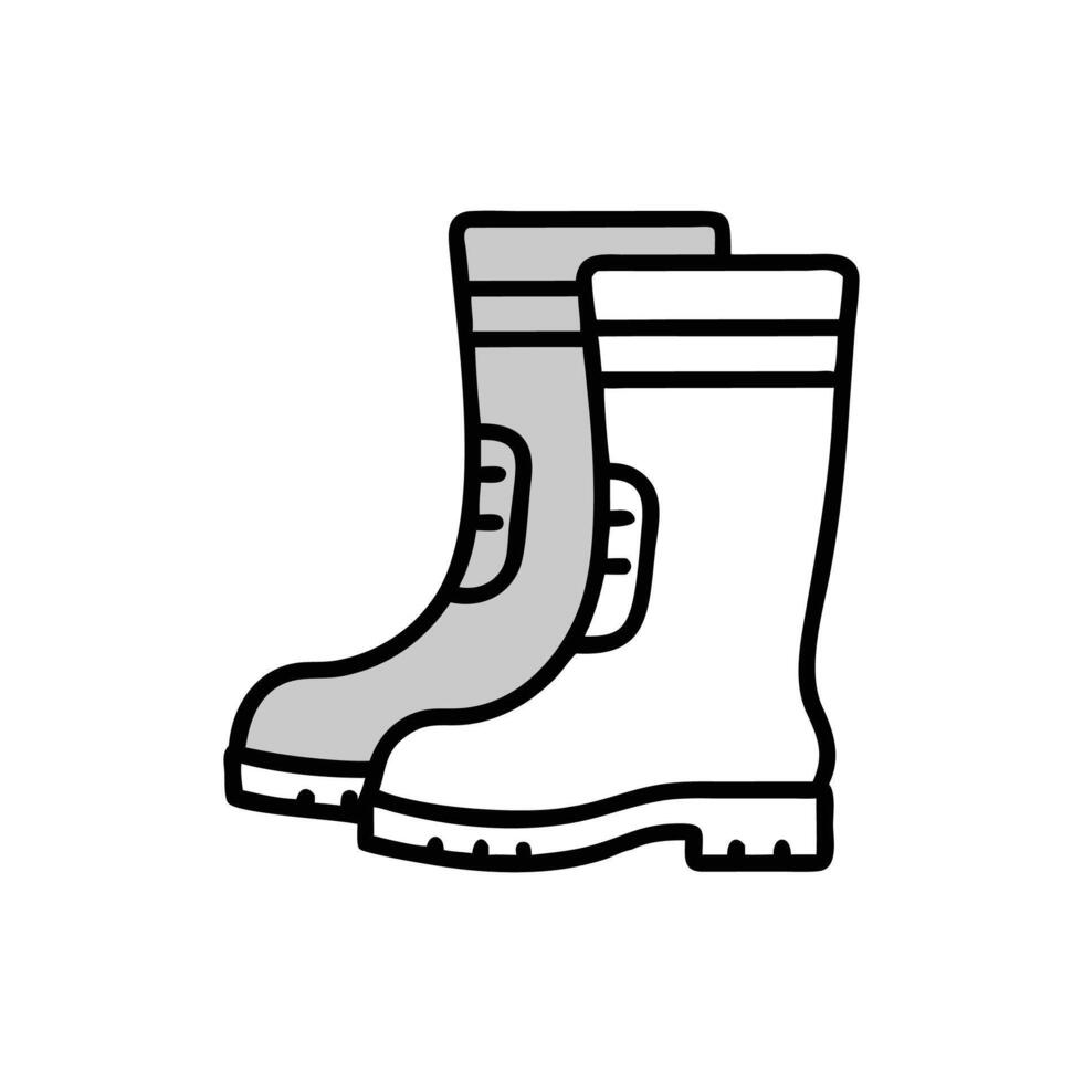 Stylish Rain Boots Illustration for Stormy Days vector