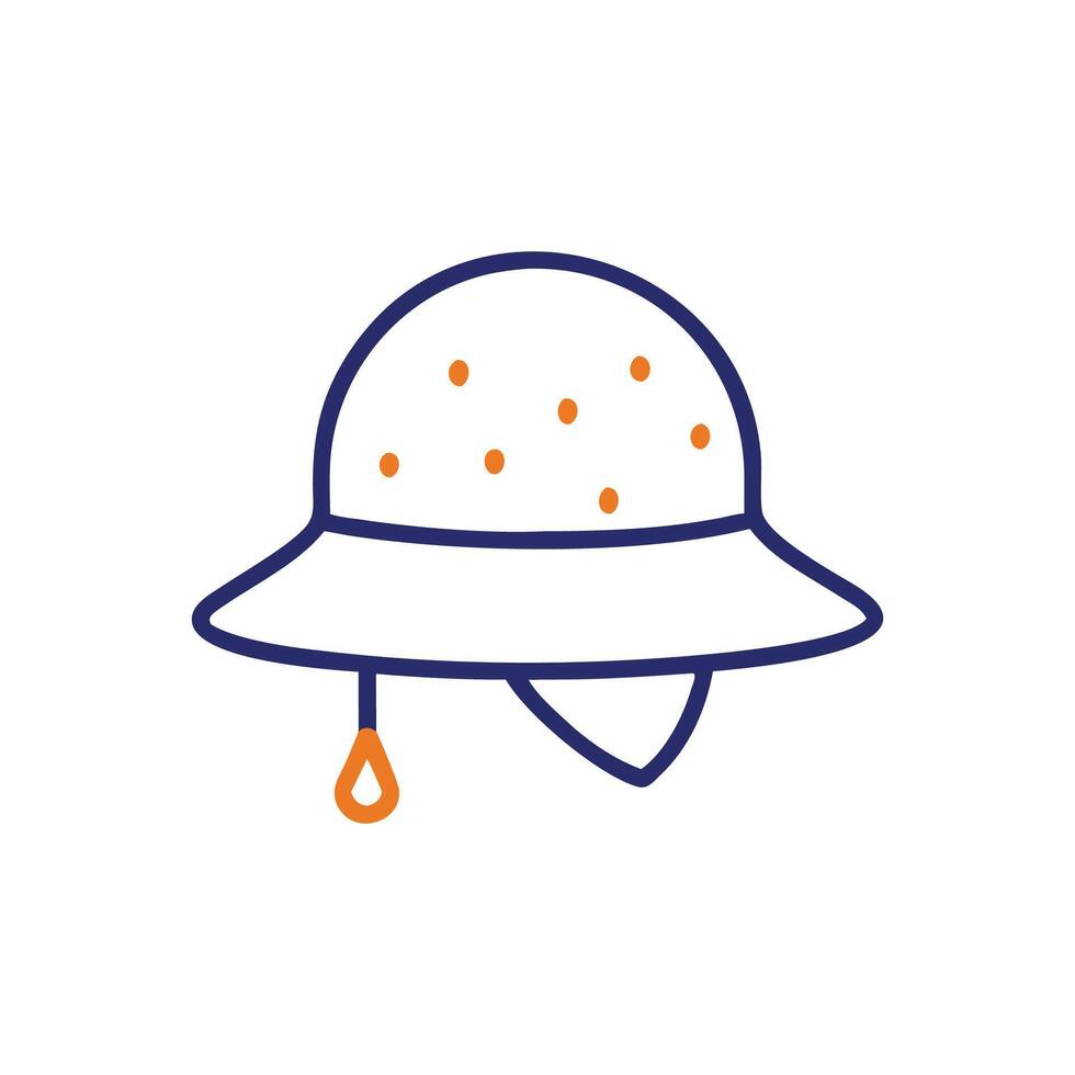 Stylish Rain Hat Illustration for Stormy Days vector