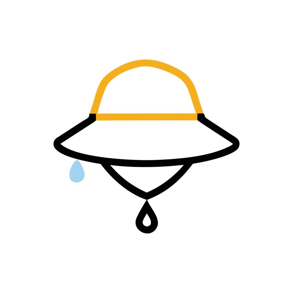 Elegant Rain Hat Concept for Fashion Lovers vector
