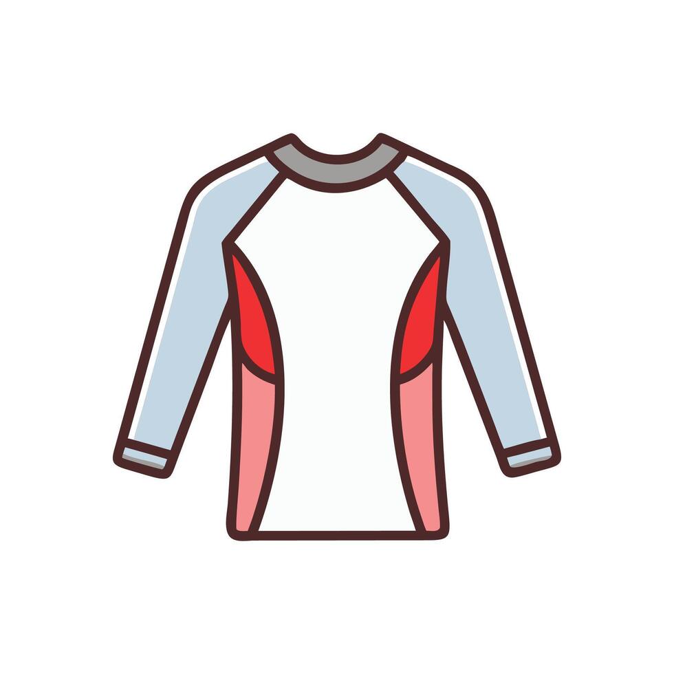 Chic Rash Guard Design for Beach Activities vector