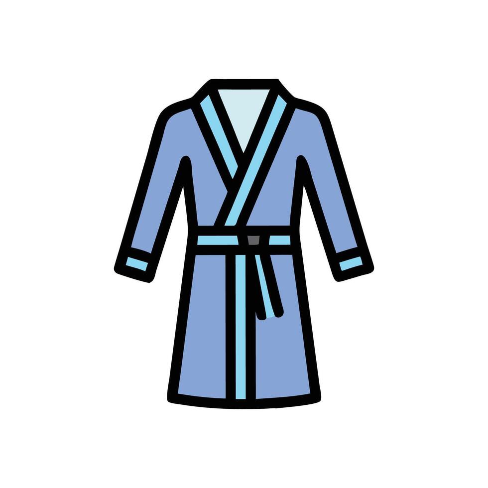 Stylish Robe Illustration for Spa Days vector