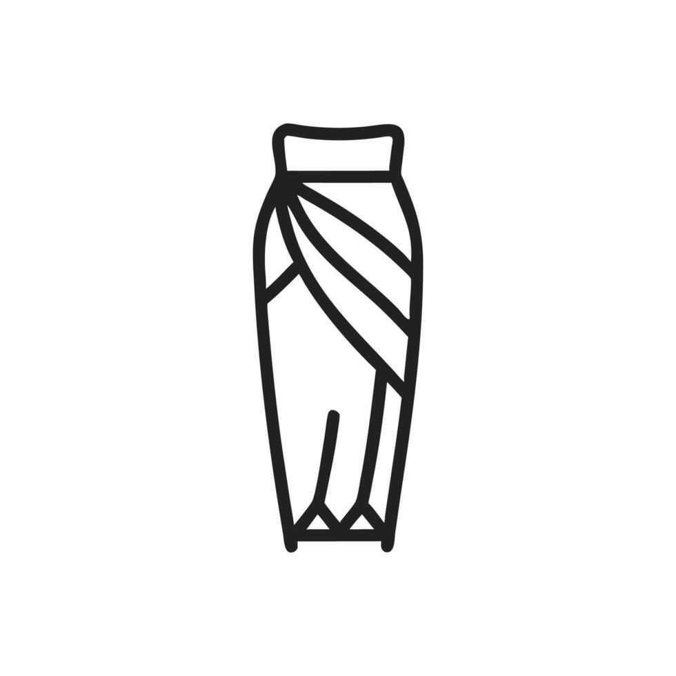 Elegant Sarong Concept for Fashion Lovers vector