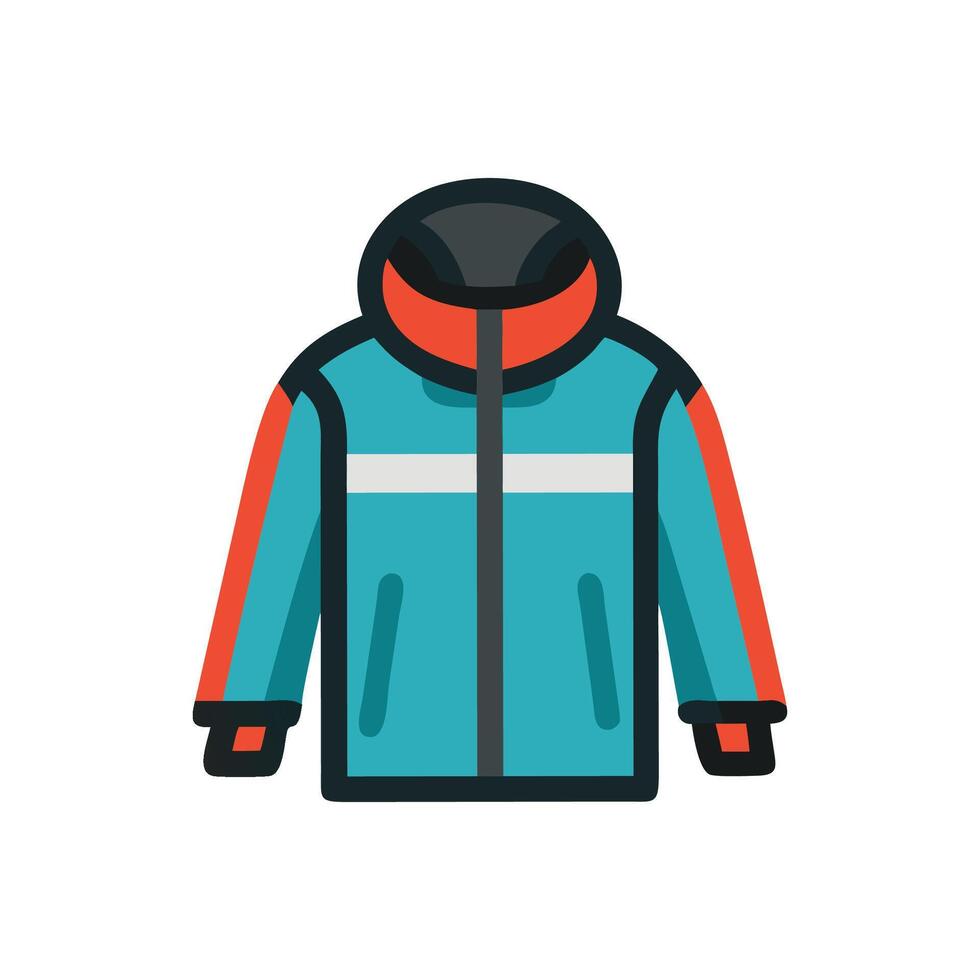 Unique Ski Jacket for Creative Designs vector