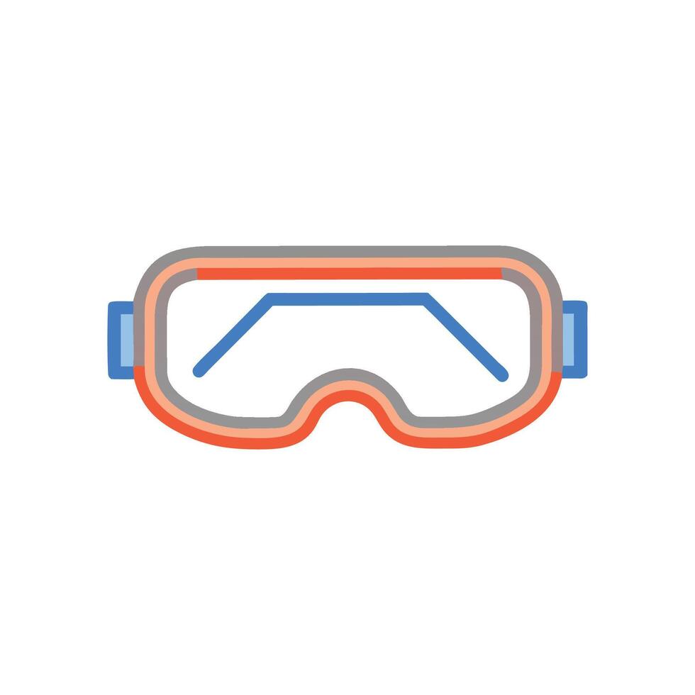 Stylish Ski Goggles Illustration for Snow Adventures vector