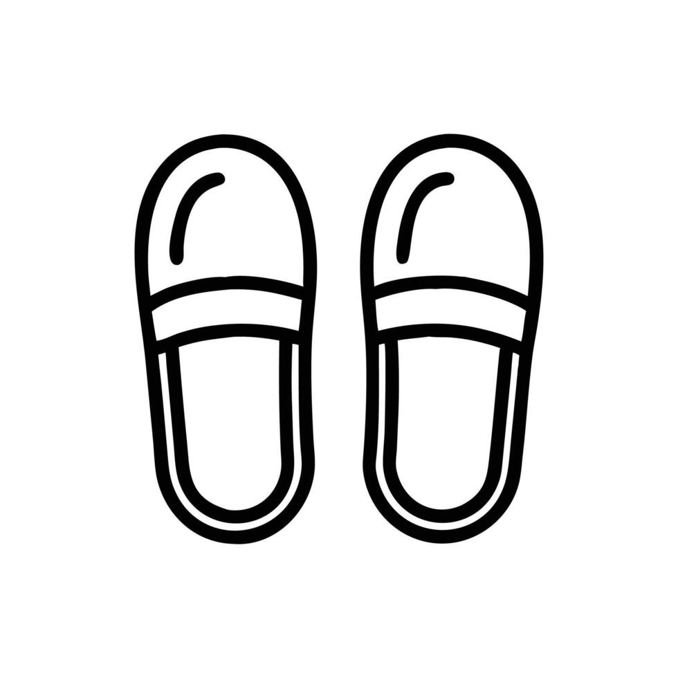 Stylish Slippers Illustration for Relaxed Days vector