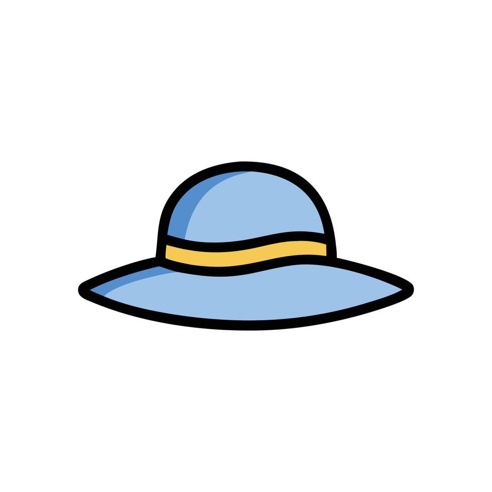 Unique Sun Hat for Creative Designs vector