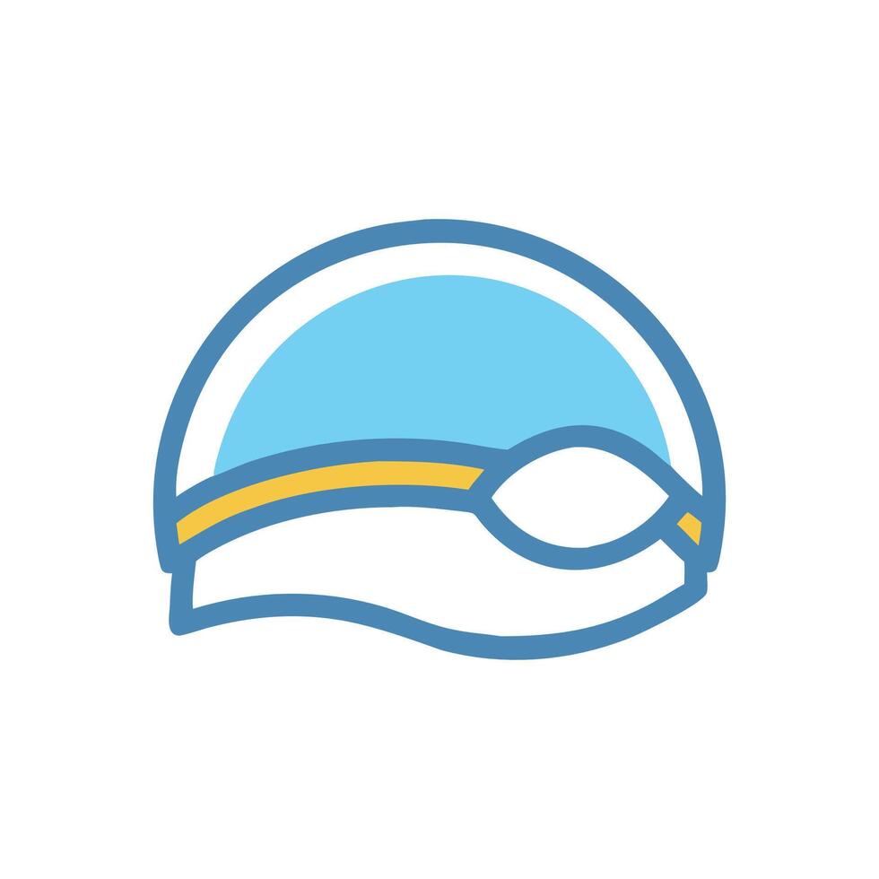 Unique Swim Cap for Creative Designs vector