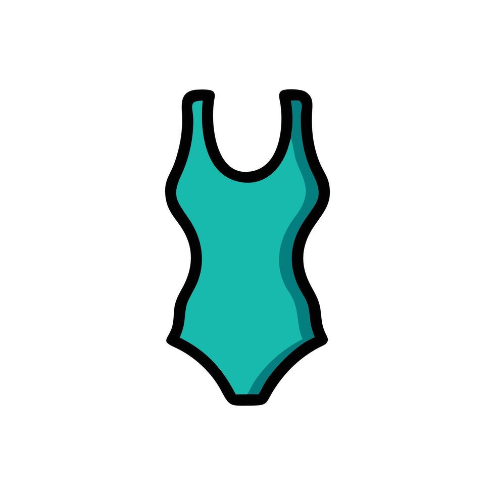 Chic Swimsuit Design for Beach Fashion vector