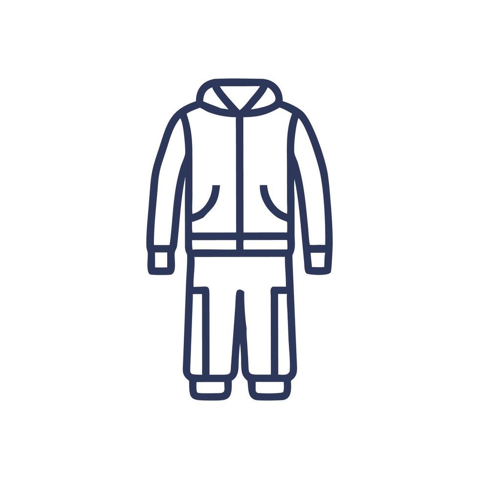Stylish Tracksuit Illustration for Fitness Enthusiasts vector