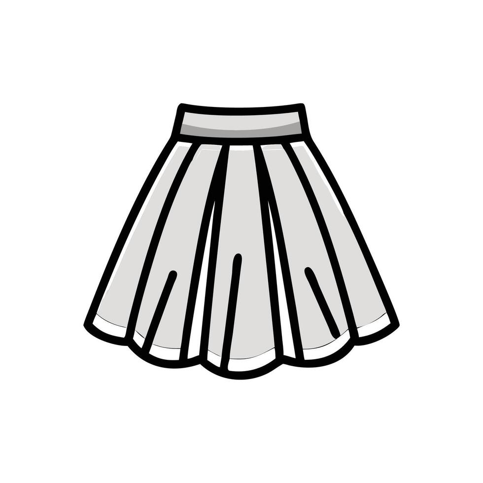 Elegant Tulle Skirt Concept for Special Occasions vector