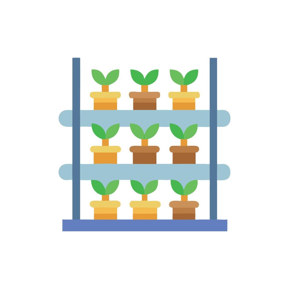 Unique Vertical Garden Icon for Sustainability vector