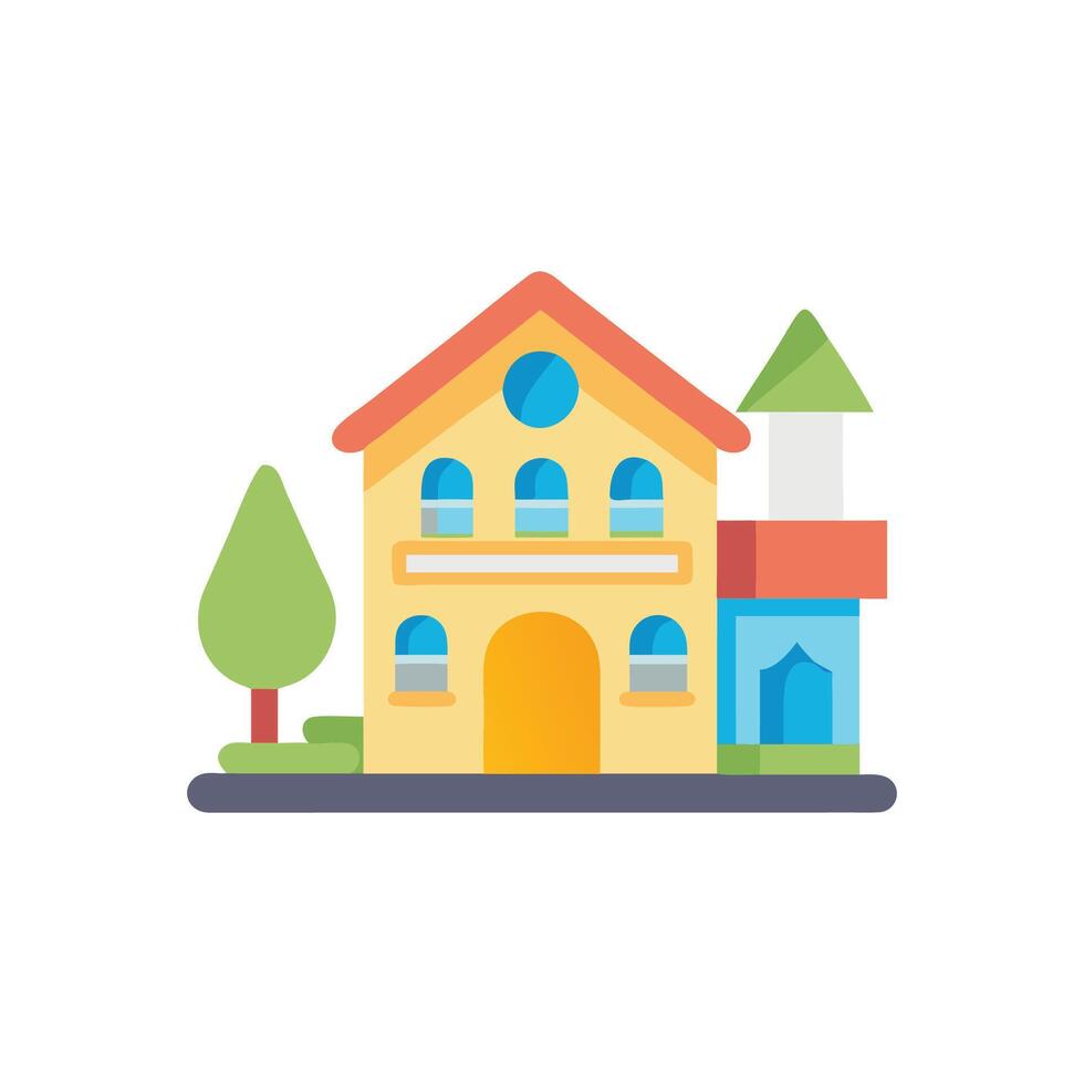 Unique Villa Icon for Luxury Living vector