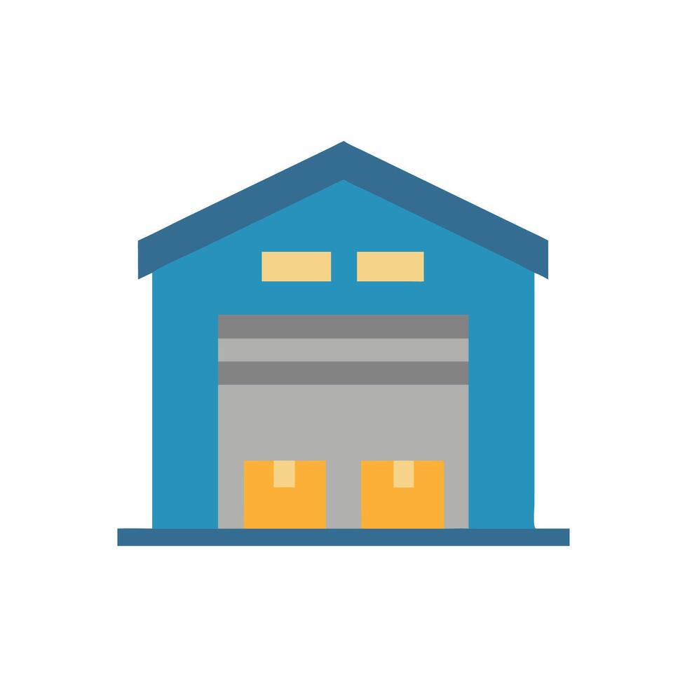 Stylish Warehouse Icon for Design vector