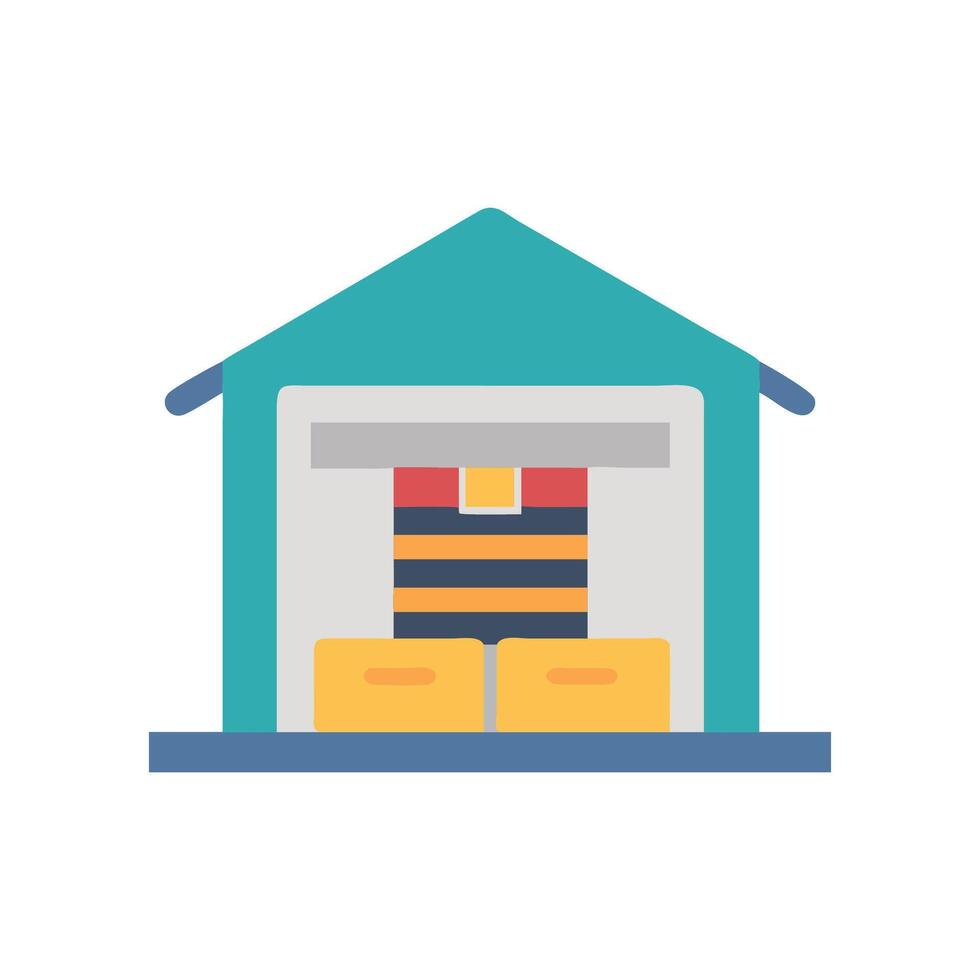 Creative Warehouse Loft Icon for Design vector