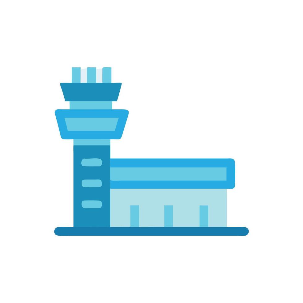 Airport Proximity Icon for Travel Apps vector