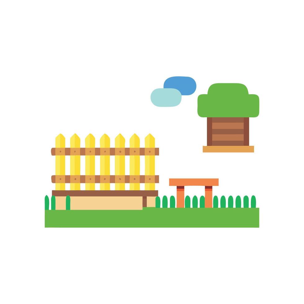 Outdoor Living Space Icon for Backyards vector