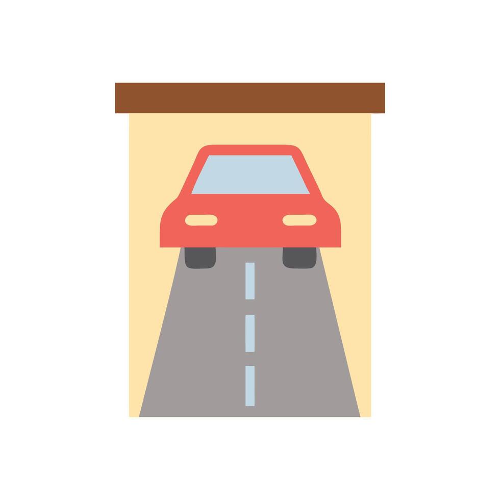Driveway Icon for Property Design vector