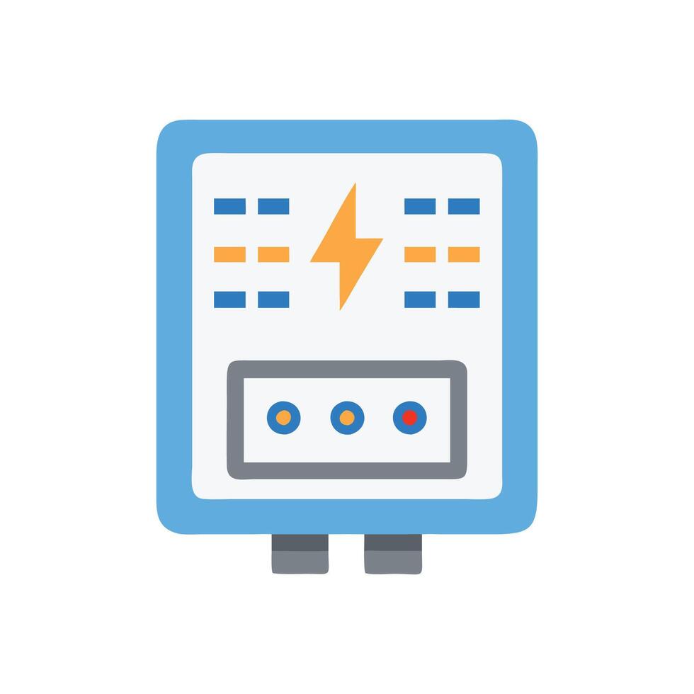Creative Electricity Meter Icon Design vector