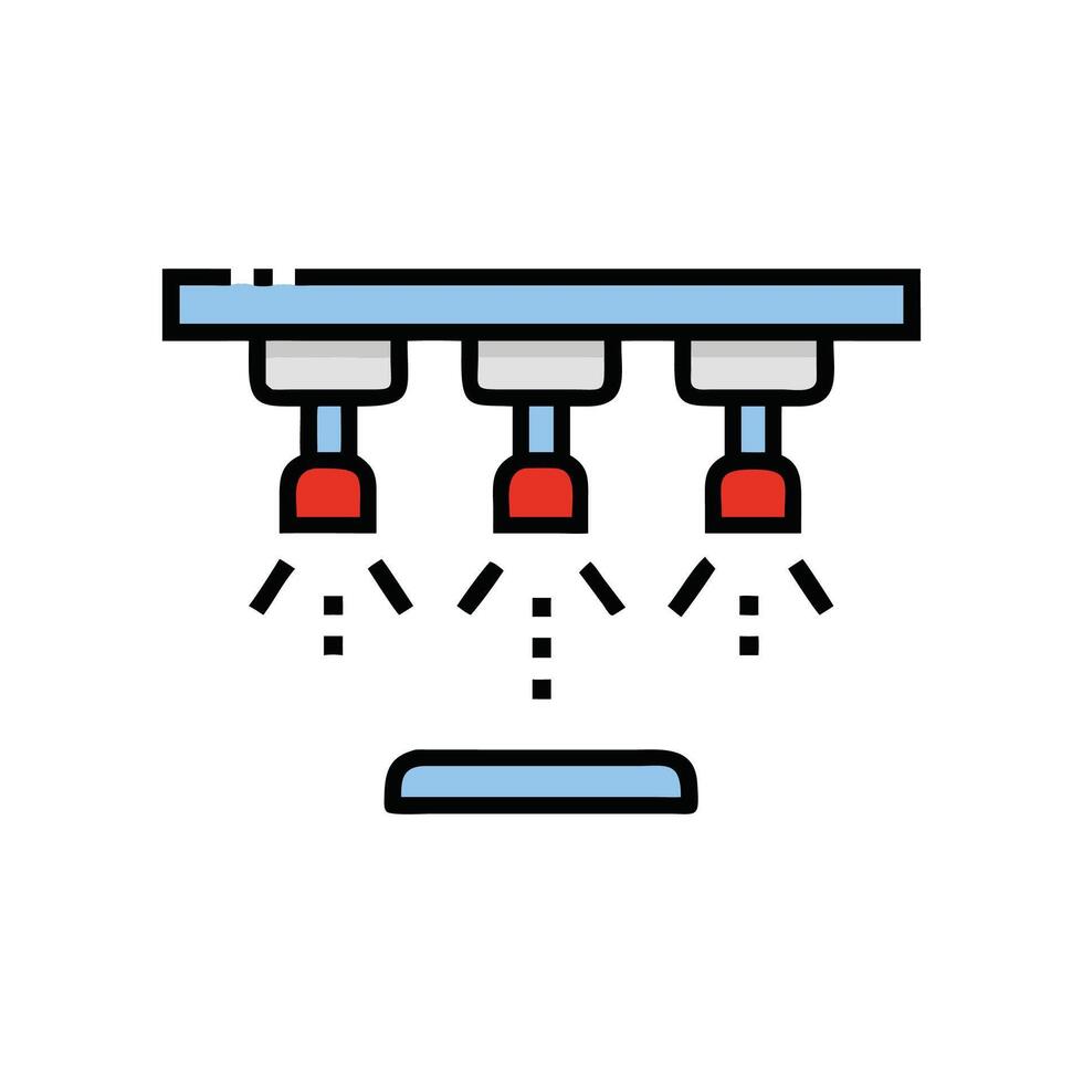 Fire Sprinkler System Icon for Safety vector
