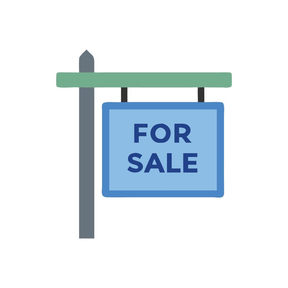Stylish For Sale Sign Icon vector