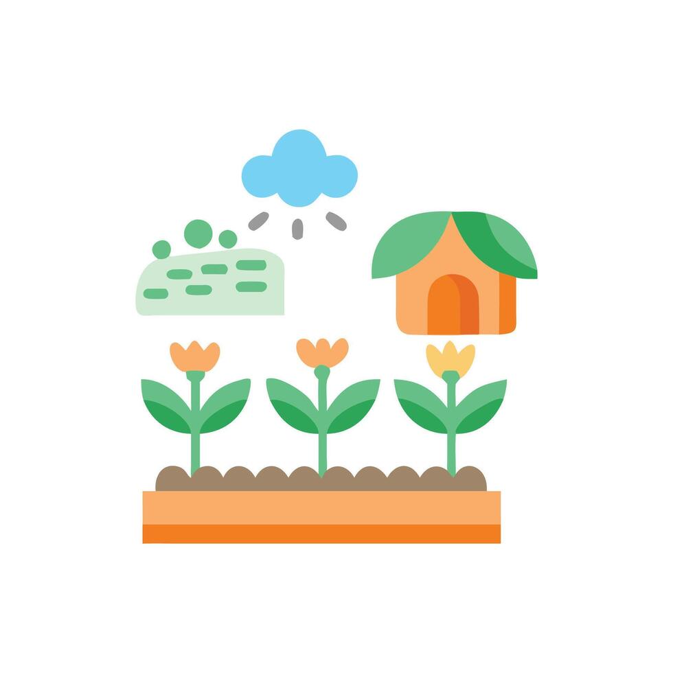 Creative Garden Icon for Illustration vector
