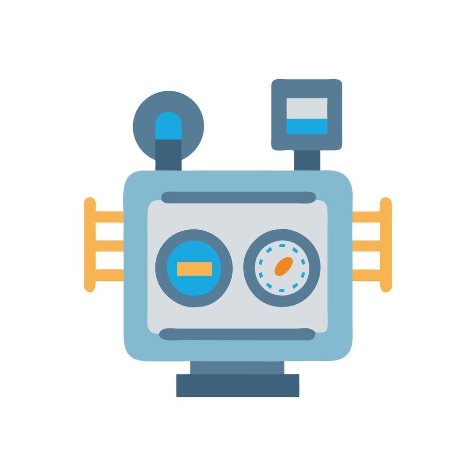 Stylish Gas Meter Icon for Home vector
