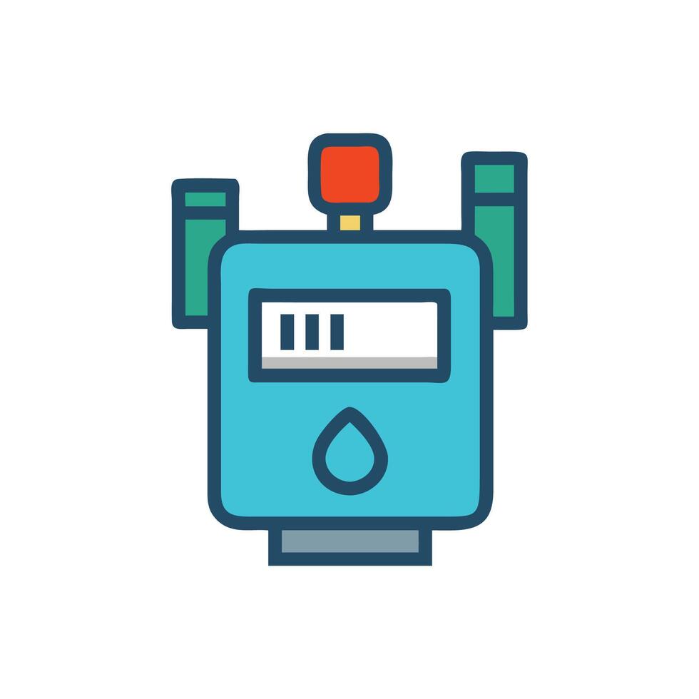 Gas Meter Icon for Energy Use vector