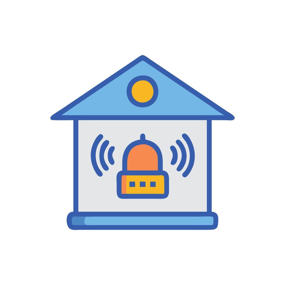 Home Alarm System Icon for Security vector