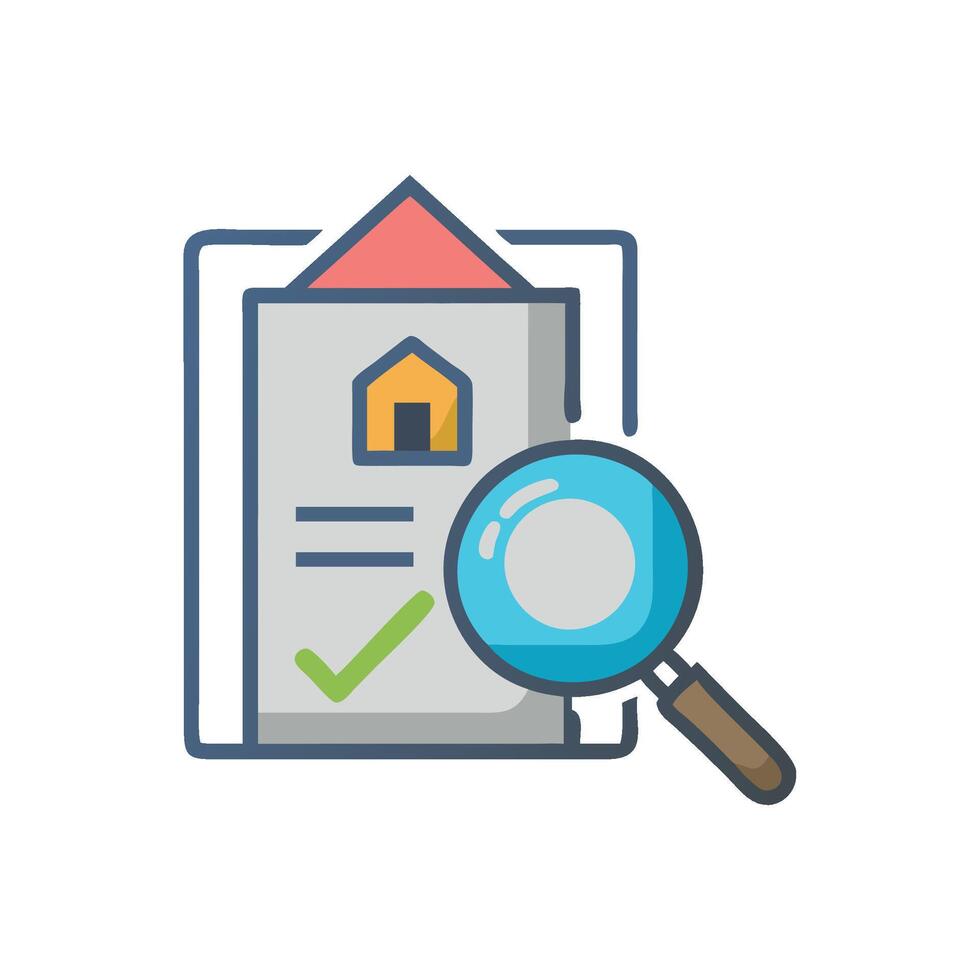 Unique Home Appraisal Icon for Design vector
