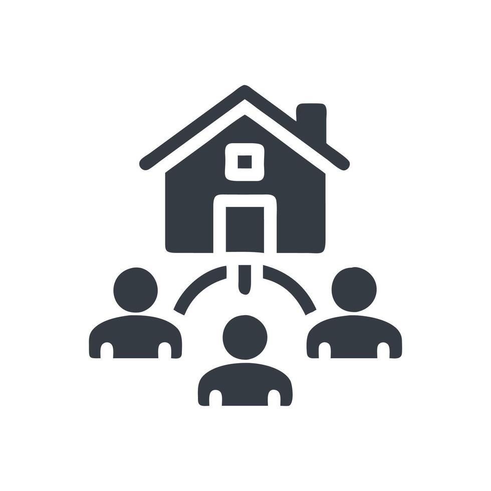 Creative Homeowner Association Icon vector