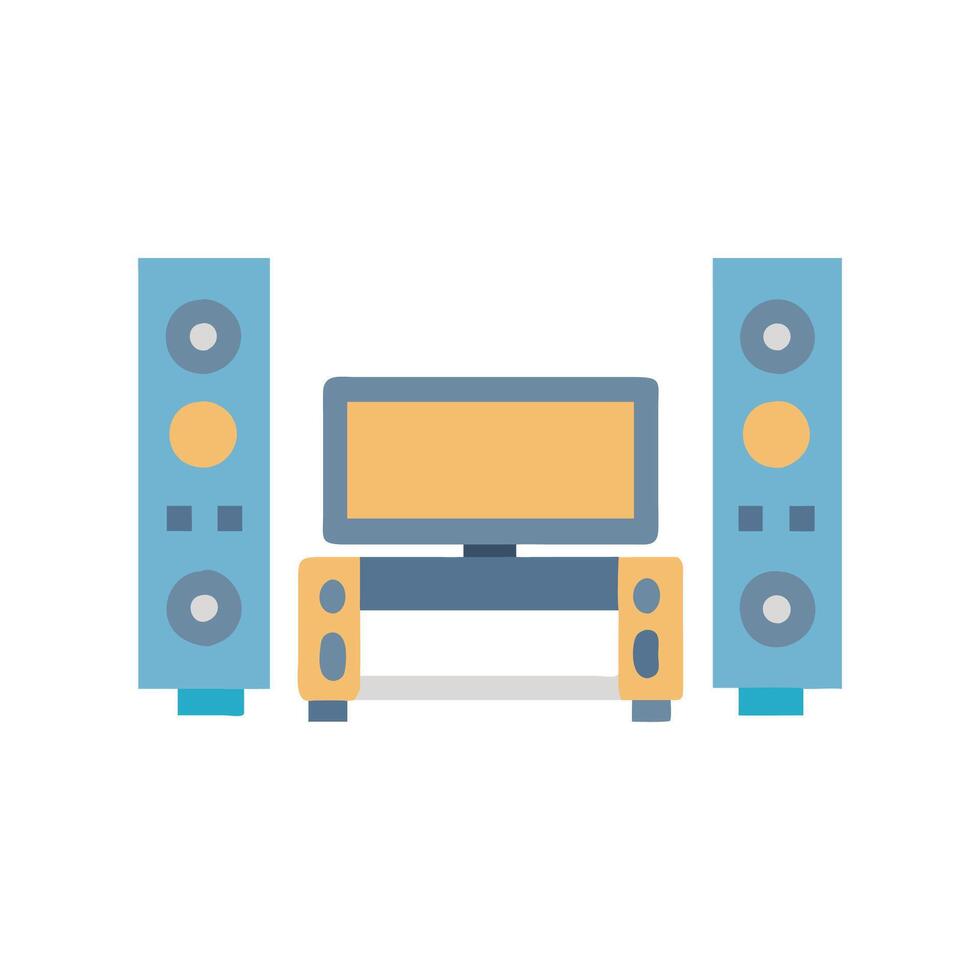 Unique Home Theater Icon for Home vector