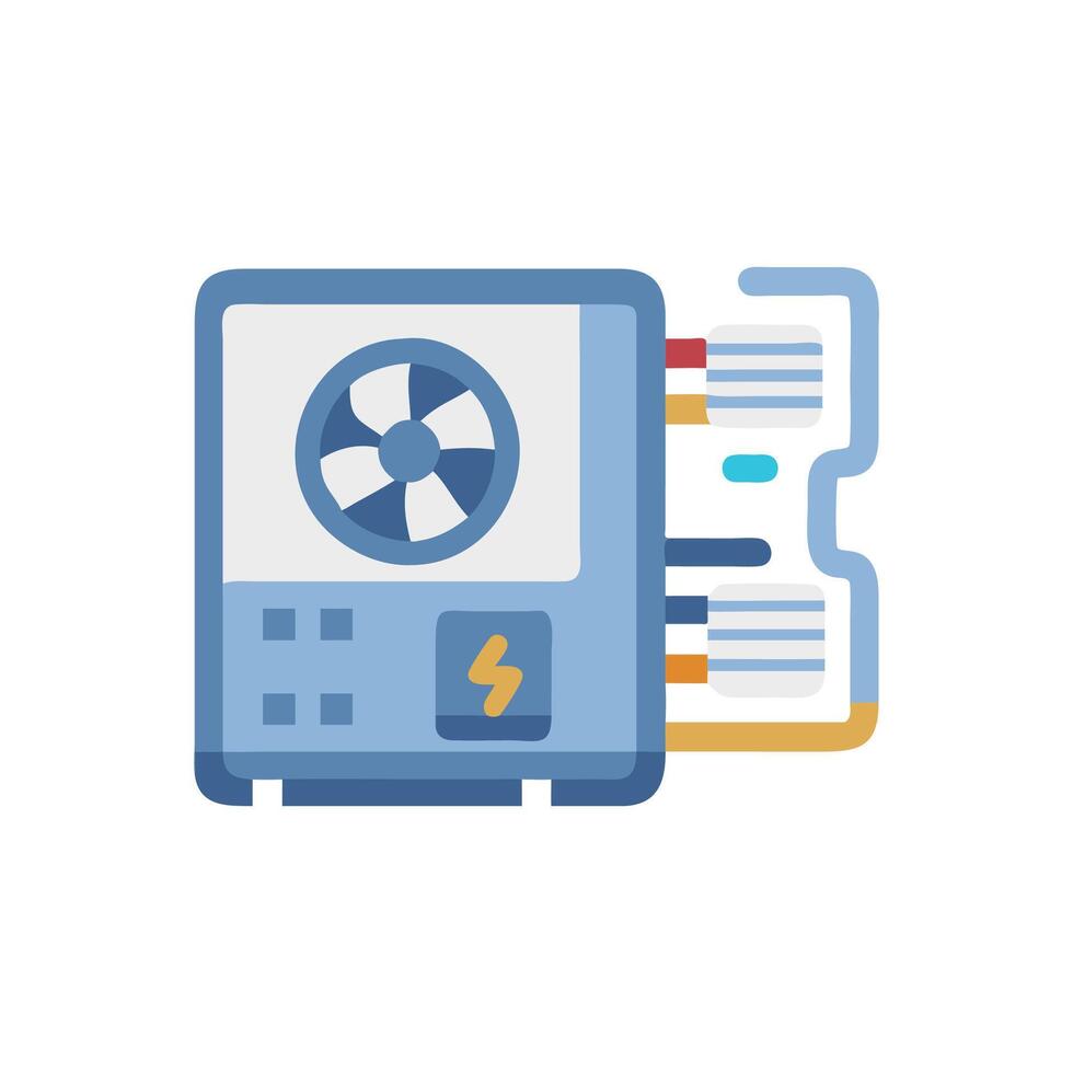 HVAC System Icon for Home Comfort vector