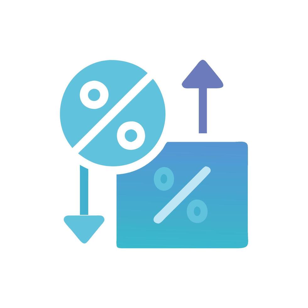 Unique Interest Rate Icon for Finance vector