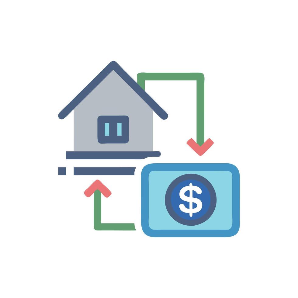 Creative Investment Property Icon vector