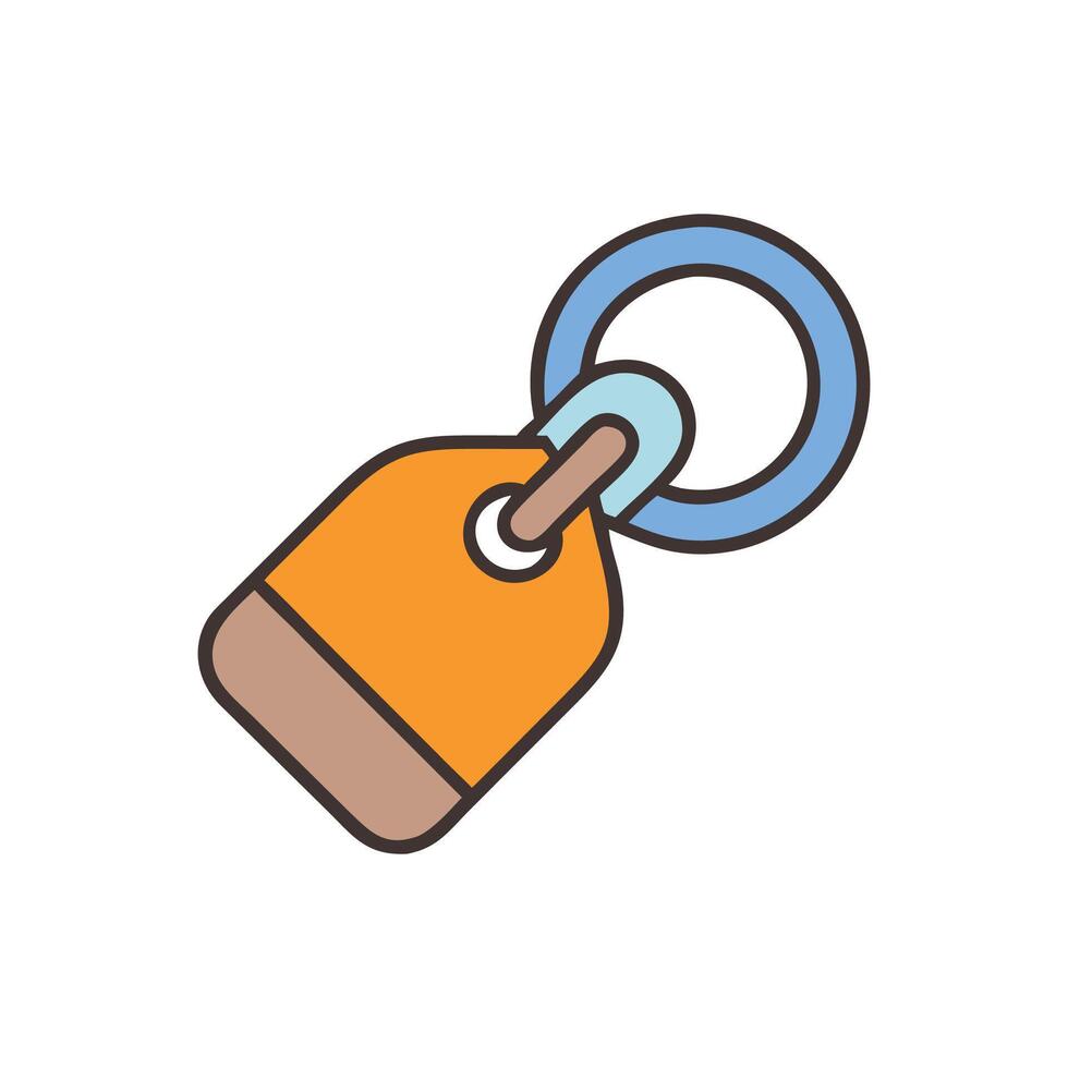 Keychain Icon for Accessories vector