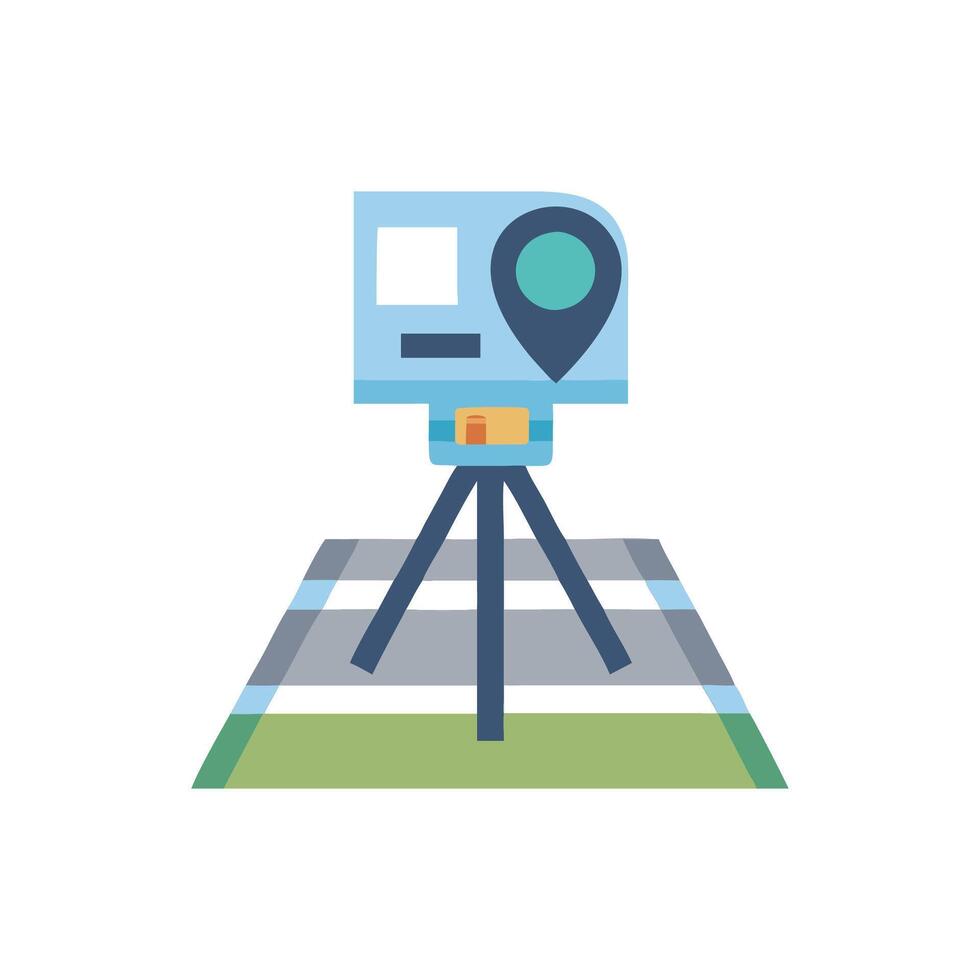 Creative Land Survey Icon for Planning vector