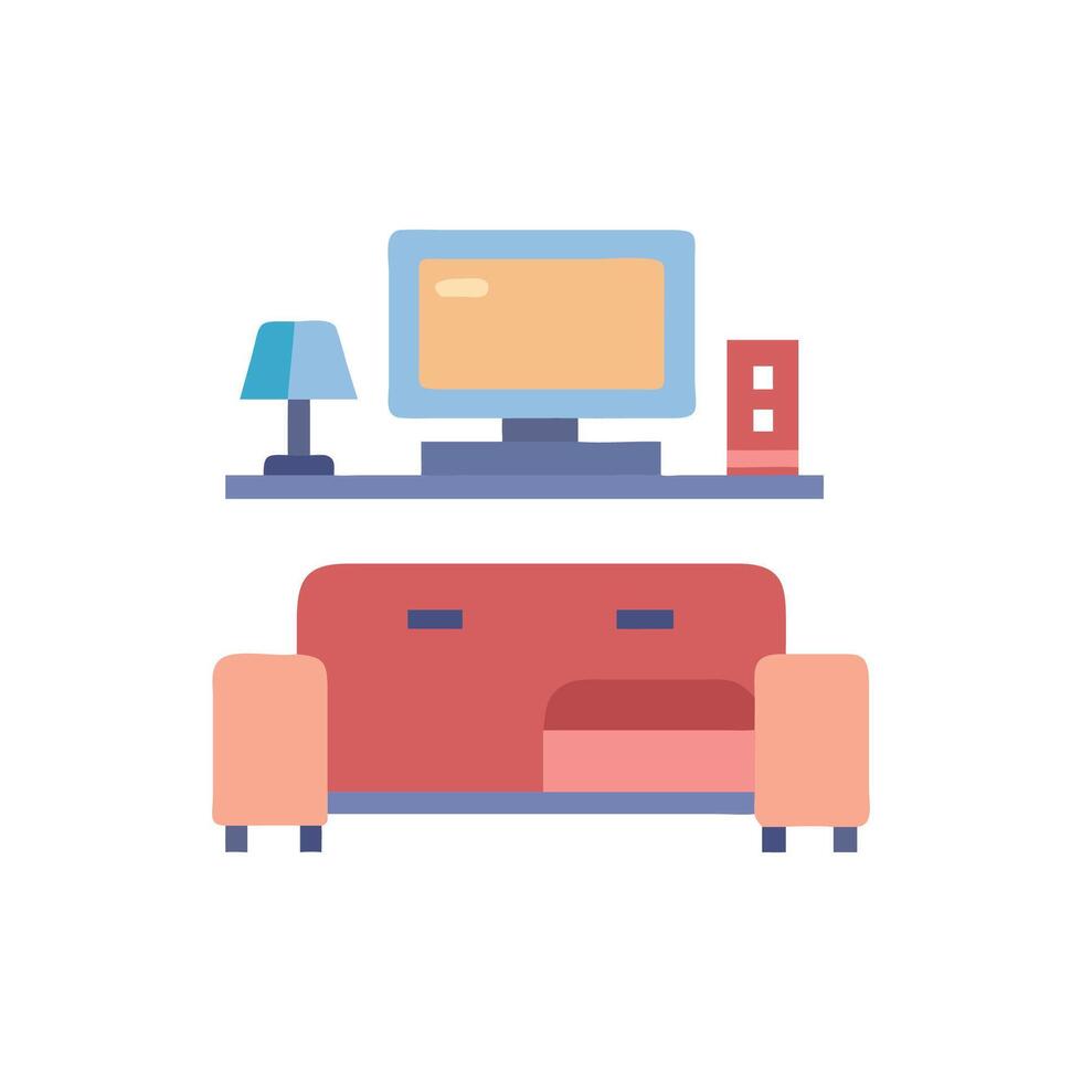 Stylish Living Room Icon vector