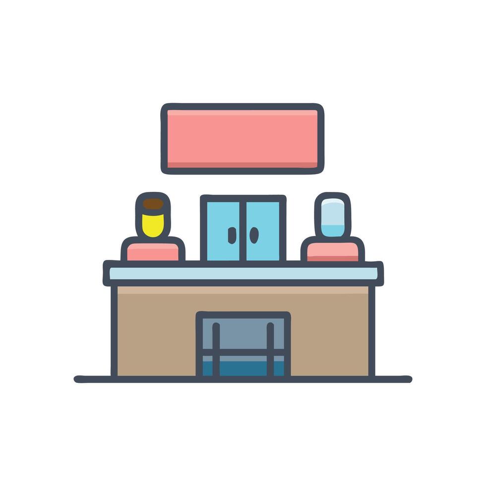 Creative Lobby Icon for Interior vector