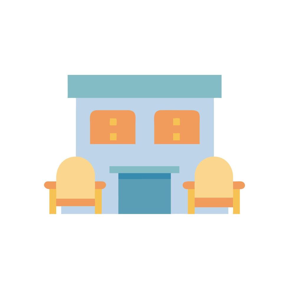 Unique Lobby Icon for Commercial Space vector