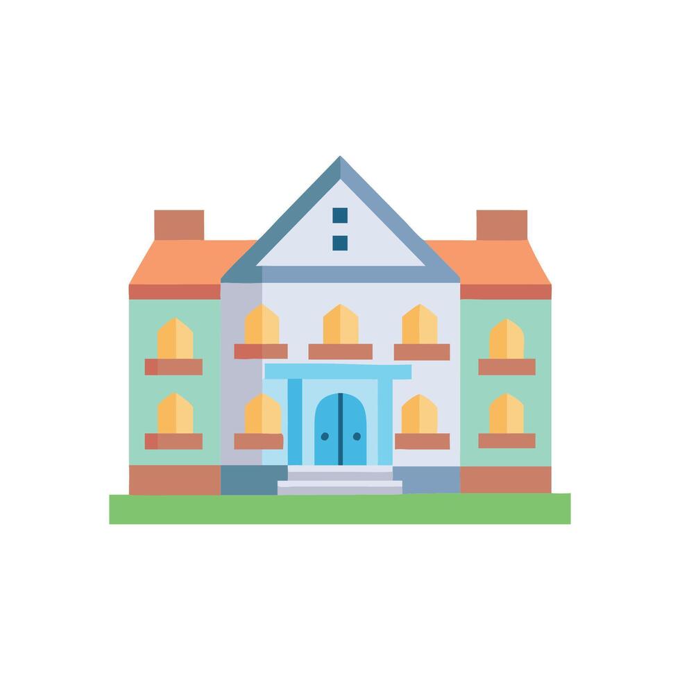 Unique Mansion Icon for HighEnd Living vector